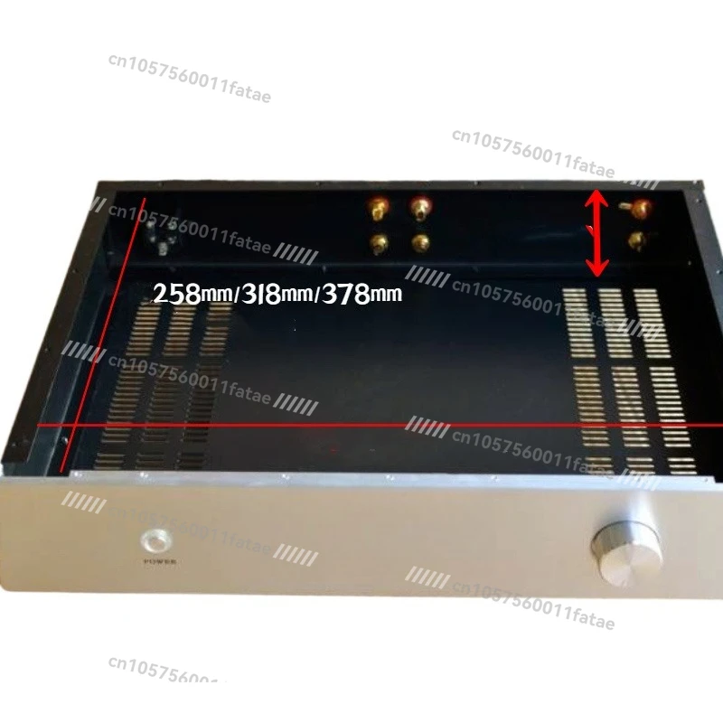 

430*80*260 Aluminum Panel Amplifier Chassis，DIY Assembly Amplifier Housing Audio Amplifier Chassis