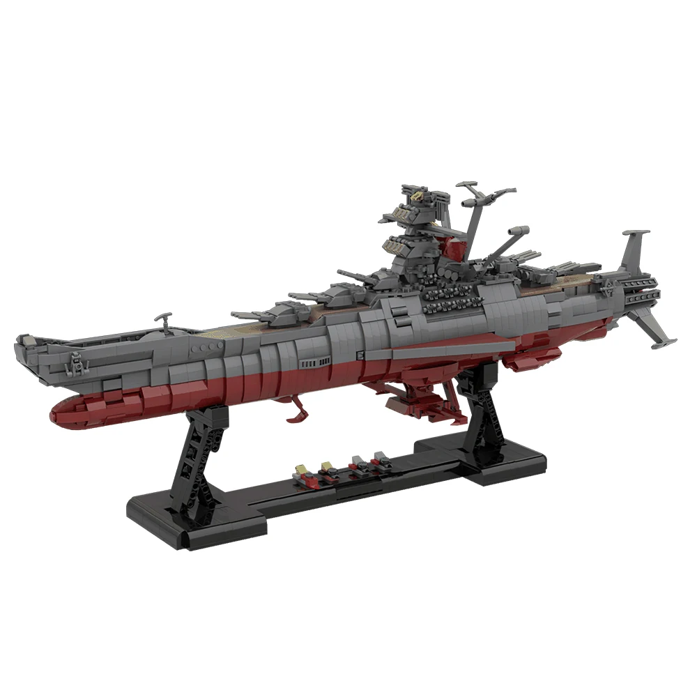 MOC Space Battleship Yamato 2199 Star Blazers Bricks Blazers Military Affairs Universe Exploration Building Block Model Toy Gift