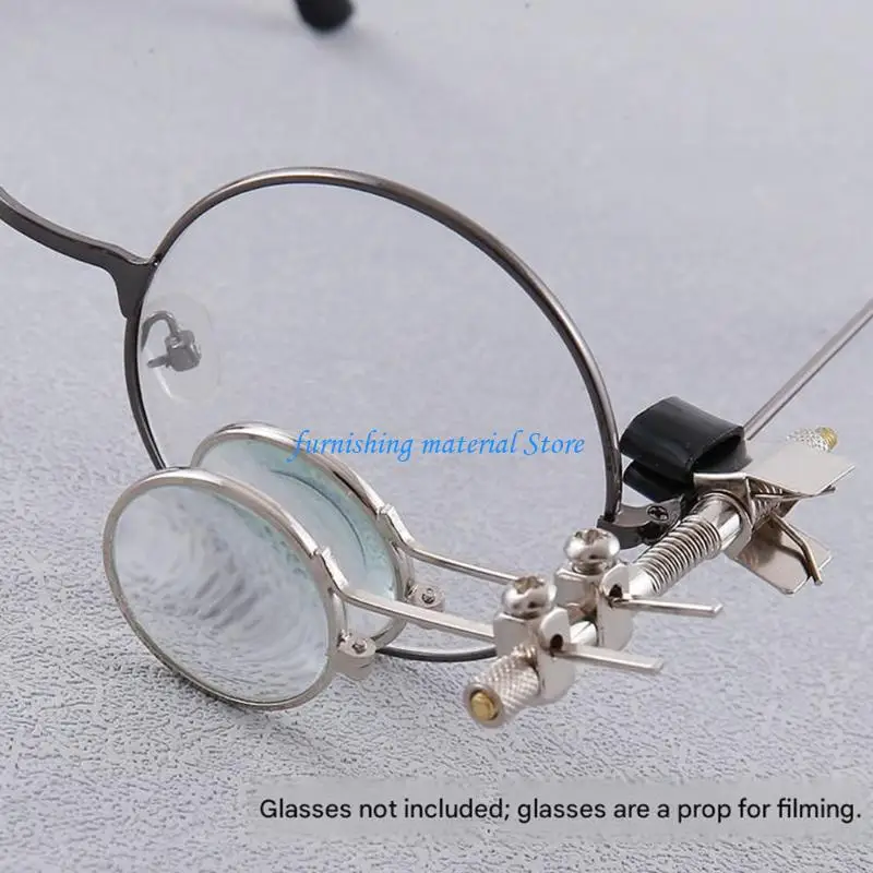 Y5GD Close Work Clip Lens Tool with Metal Frame and Eyeglass Clip