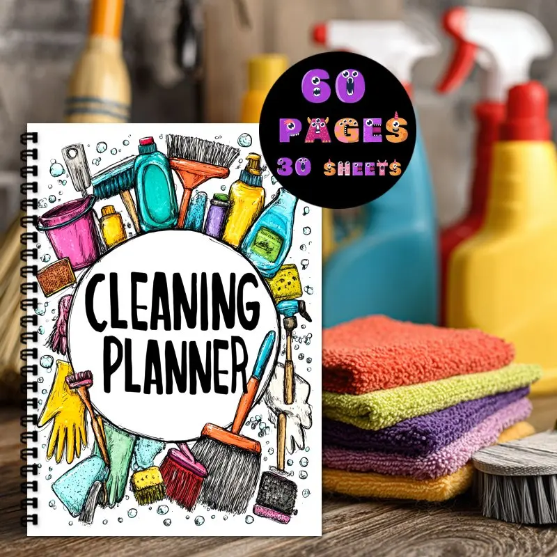 caderno-de-plano-de-limpeza-domestica-tdah-caderno-de-encadernacao-espiral-a4-horarios-de-limpeza-semanais-e-mensal-design-colorido-de-ferramentas-de-limpeza