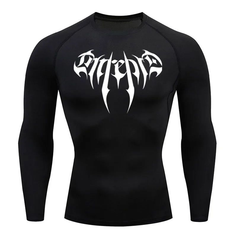 Compression Long Sleeve Shirt Men Gym Running T-shirt Sweat Quick Drying Rashgarda MMA Sun Protection Base Layer Skin Sportswear