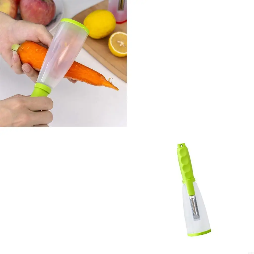 مقشرة خضروات عملية محمولة باليد مع أجزاء قابلة للفصل وغطاء شفرة آمن