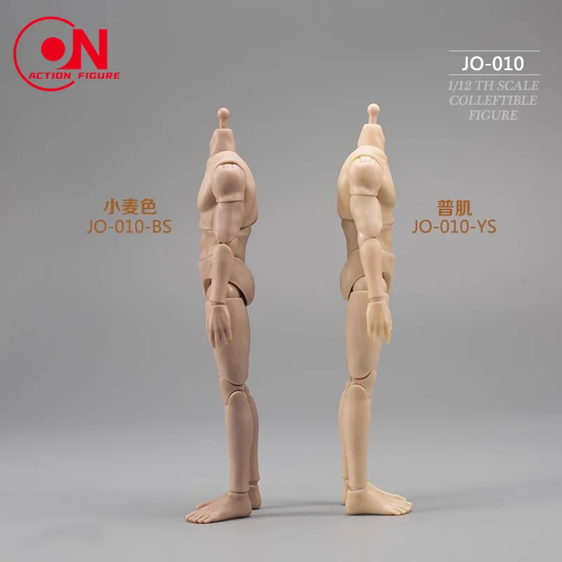 JO-010 1/12 ذكر فائق المرونة شبه مغلف للجسم المشترك الجندي Suntan الجلد العادي مفصلية 6 ''دمى شخصيات الحركة #6