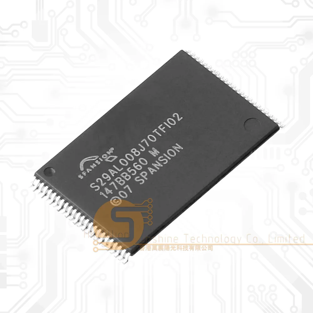 2pc S29AL008J70TFI020 TSOP-48 8Mbit 5MHz 2.7V~3.6V