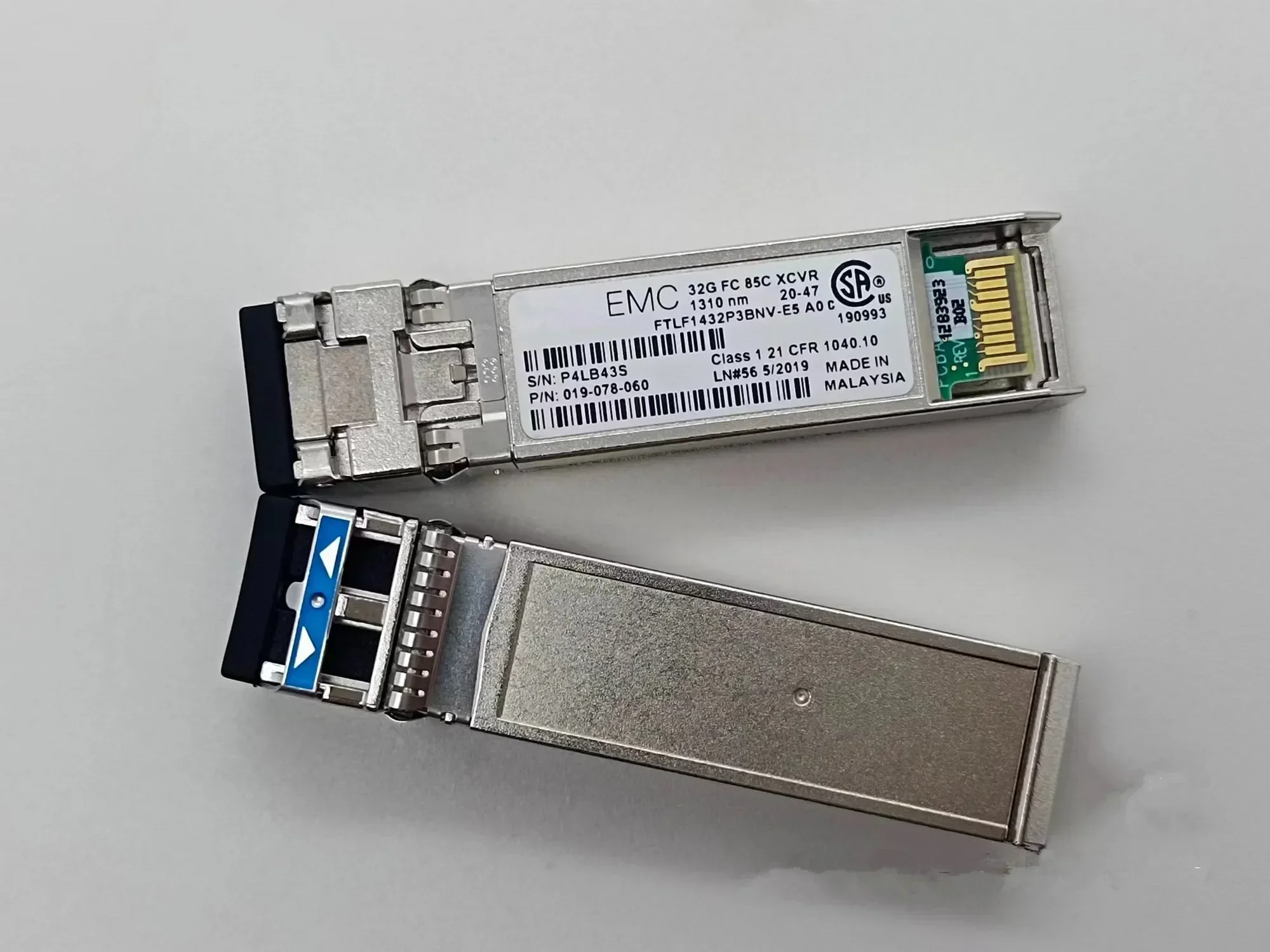 1 Transceptor SFP de 32 GB, 10 km, Interruptor de Fibra FTLF1432P3BNV-E5, 32G FC XCVR, 1310 nm, 019-078-060