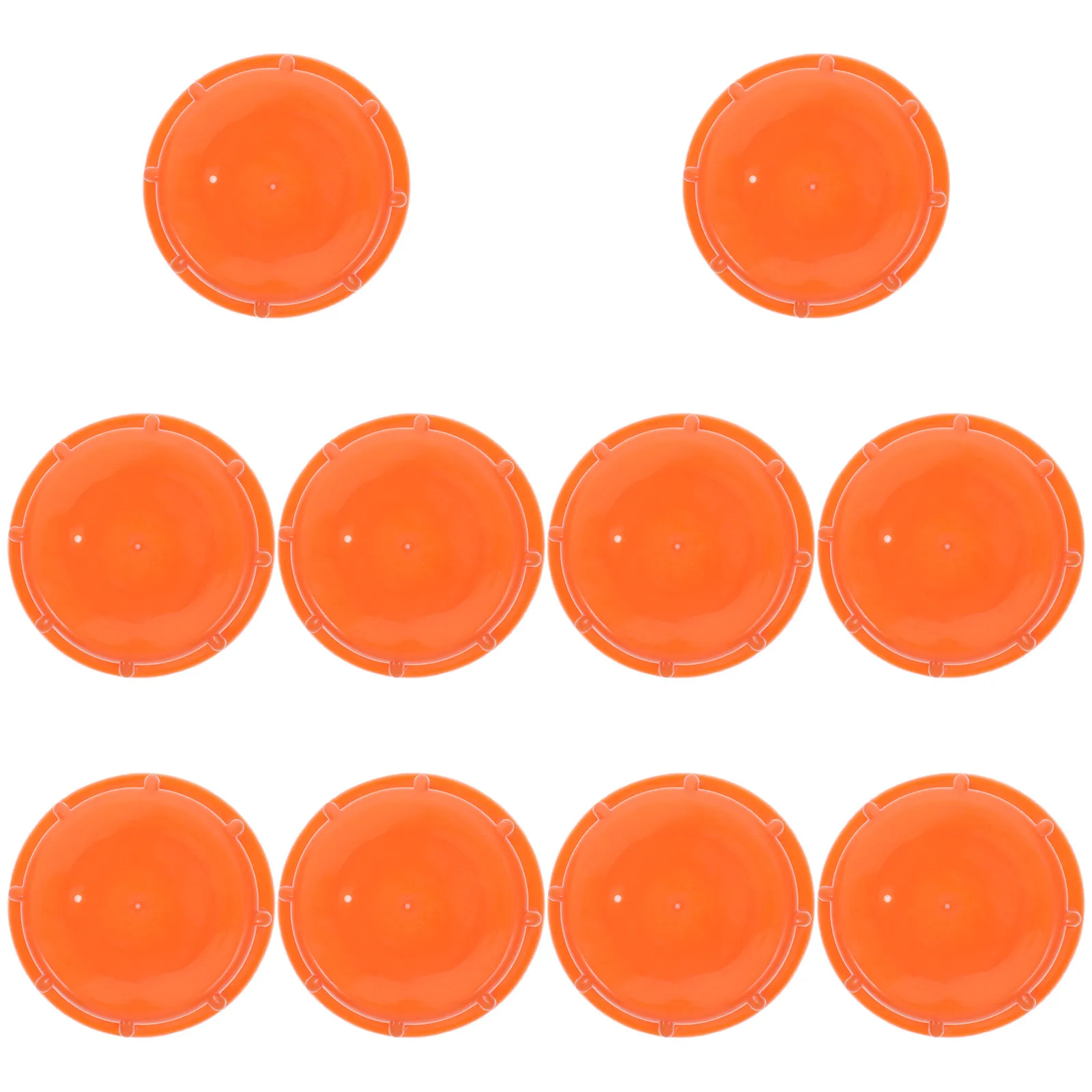 Plastic Drum Bung Cap for Industry Users to Protect Contents from Dirt and Prevent Leaks, PE Material, 10 Orange Caps