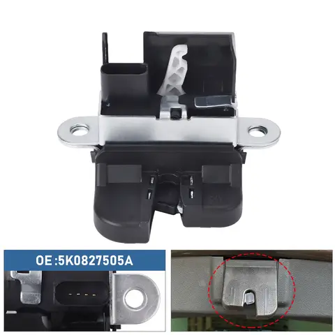 Trunk Lock Latch 5K0827505A 1K6827505E 5M0827505E 1P0827505D For VW Golf Mk5 Mk6 Passat B6 B7 Polo Tiguan 1T0827505H 1T0827505F