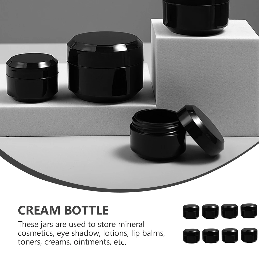 

8 Pcs Eye Cream Bottles Cosmetics Refillable Face Container Empty Travel Size Makeup Containers Glass Jars for Filling