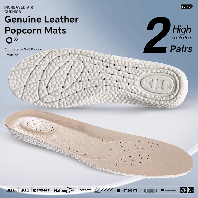

2pairs Latex Sport Insoles Soft High Elasticity Shoe Pads Orthotic Breathable Shock Absorption Cushion Arch Support Insole