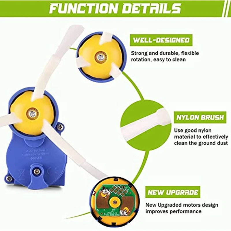 Side Brush Motor Module For Irobot Roomba 500 600 700 800 900 I3 Serie Robotic Vacuum Cleaner Replacement Motor Module