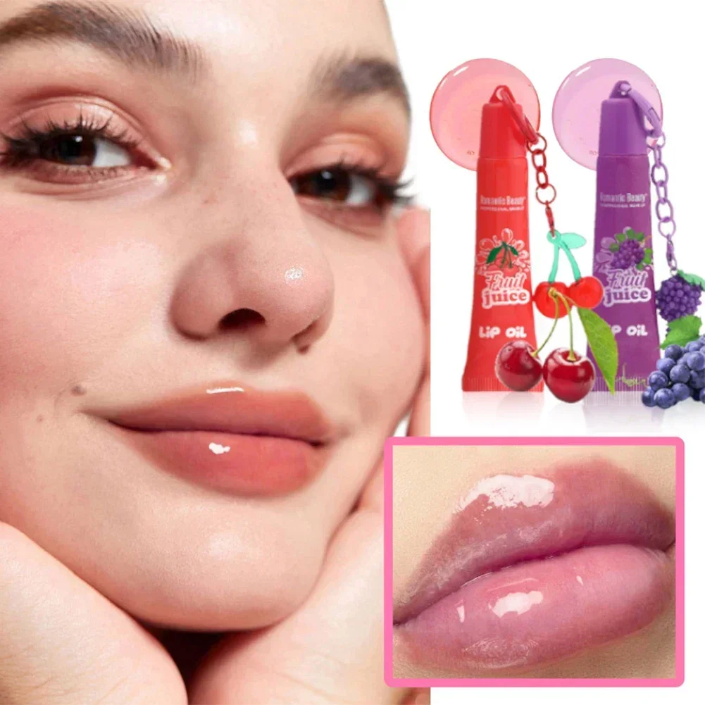 Moisturizing Fruit Lip Oil Hydrating Nourishing Formula Soothing Care for Chapped Lips Glossy Shine Non Sticky Everyday Lip