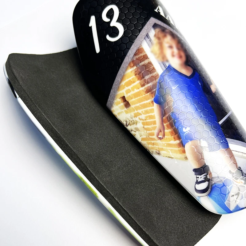 Custom Soccer Shin Guards Mini Honeycomb Pattern Football Shin Guard Personalized Customized Printed Photos For Team Clubs New