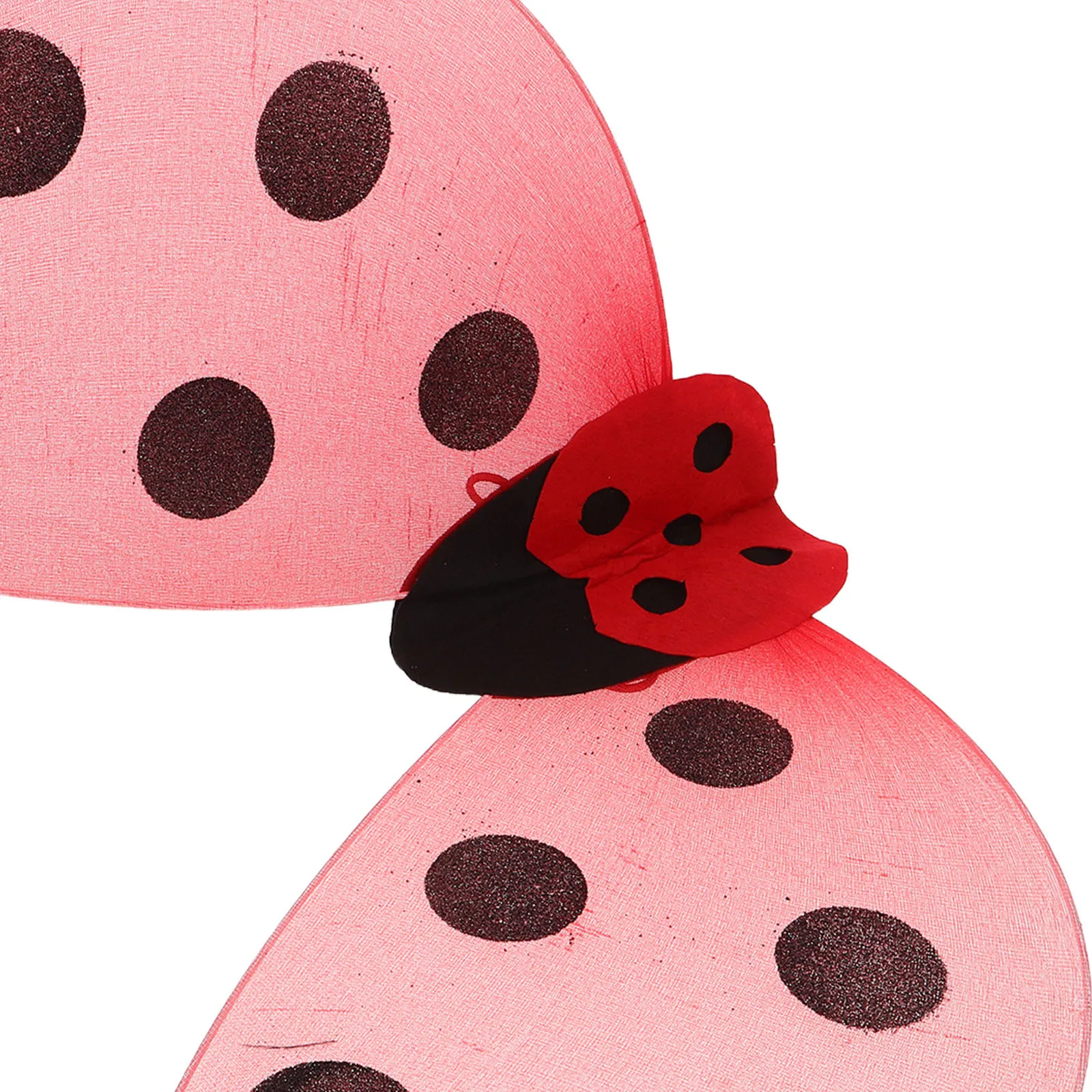 Ladybug Wings Costume for Girls - Dress Up Wing Props for Cosplay Party Festival Performance Lightweight Comfortable Child