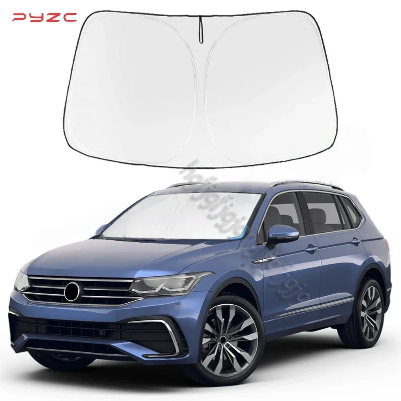 

Car Windshield Sun Shade Covers Visors Auto Front Window Sunscreen Parasol Coche For VW Tiguan 2018-2023 Sunshade Accessories