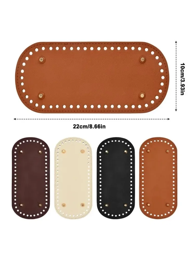 Borsa in pelle PU Base inferiore cuscino cuscino ovale borsa per maglieria all\'uncinetto cuscino Shaper inferiore per borsa borse a tracolla