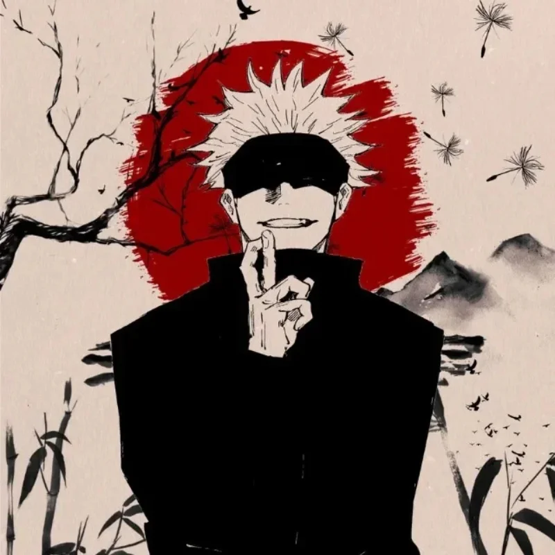 Anime Jujutsu Kaisen Leinwand-Poster Gojo Satoru Sukuna HD-Wandkunstdruck für Wohnzimmer Schlafzimmer Heimdekoration