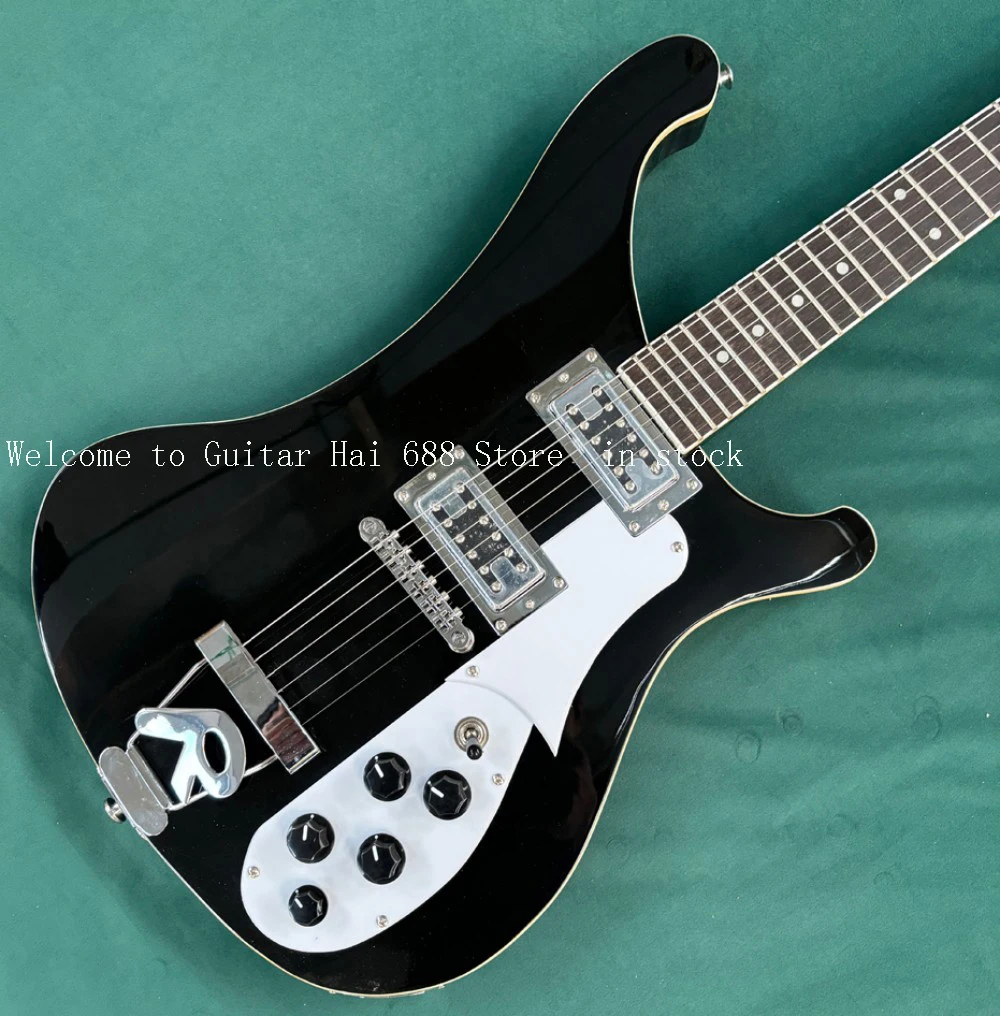 

Лучший черный 4-струнный электробас с хромированной фурнитурой и белой накладкой на гриф, бесплатная доставка