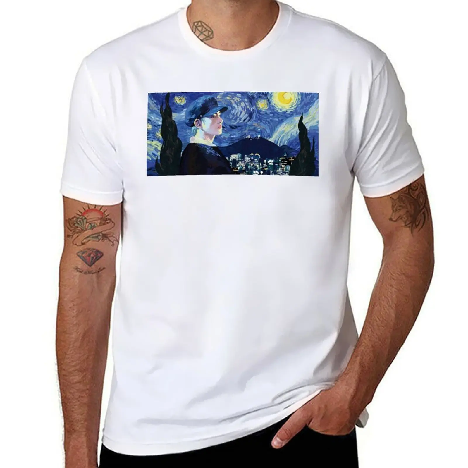 

Starry Tae T-Shirt man t shirt summer t shirt man cotton T-Shirt