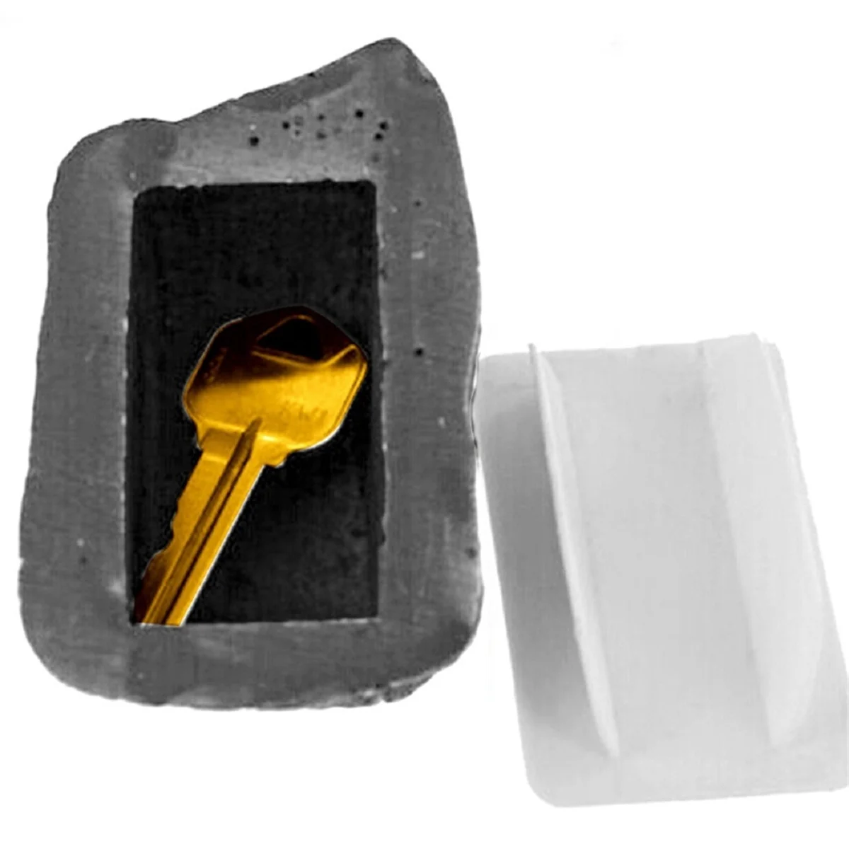 Hide A Key in Plain Sight in A Real Looking Rock/Stone, Holds Standard Sized Spare Keys