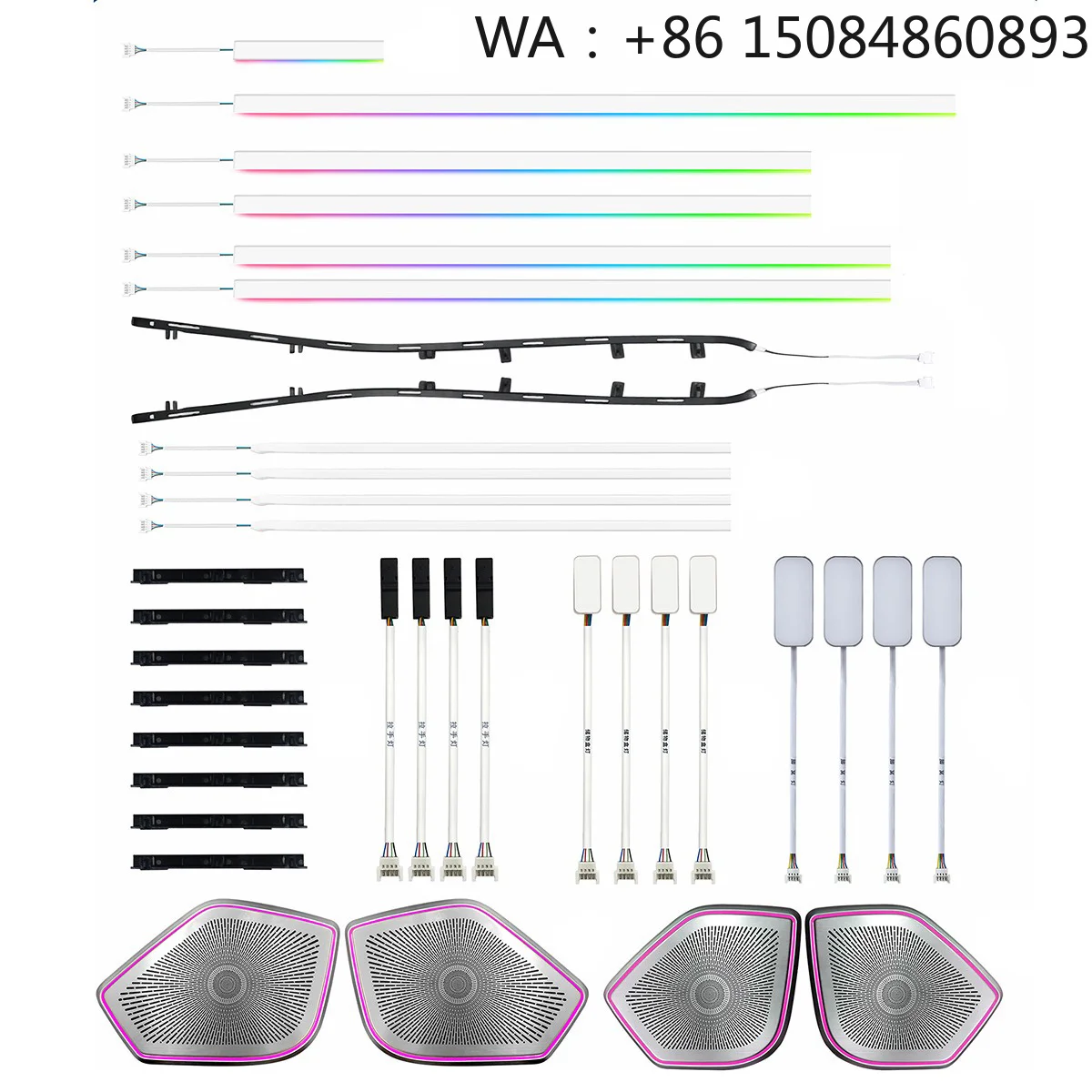 28 Lights Dynamic Symphony Ambient Light for Q5 B9 2018-2024 Luxury Interior Atmosphere Lamp Auto Mod Car Mod DIY Enthusiast