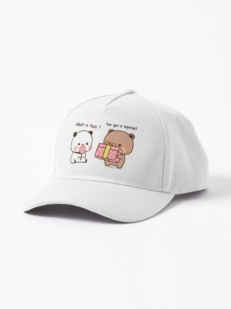 DuDu Bear Surprising His Love BuBu Panda️ Cap For Women Men Hip Hop Cap Street Baseball Hat New Fashion Hat