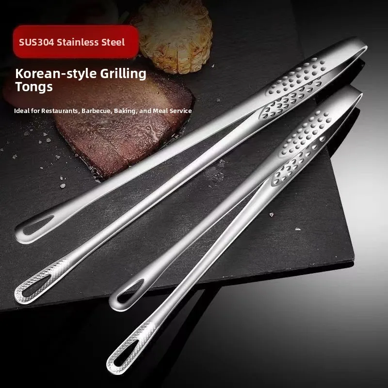 korean-style-stainless-steel-long-bbq-clamp-kitchen-home-use-food-steak-self-service-clamp-insulated-bag-for-steak