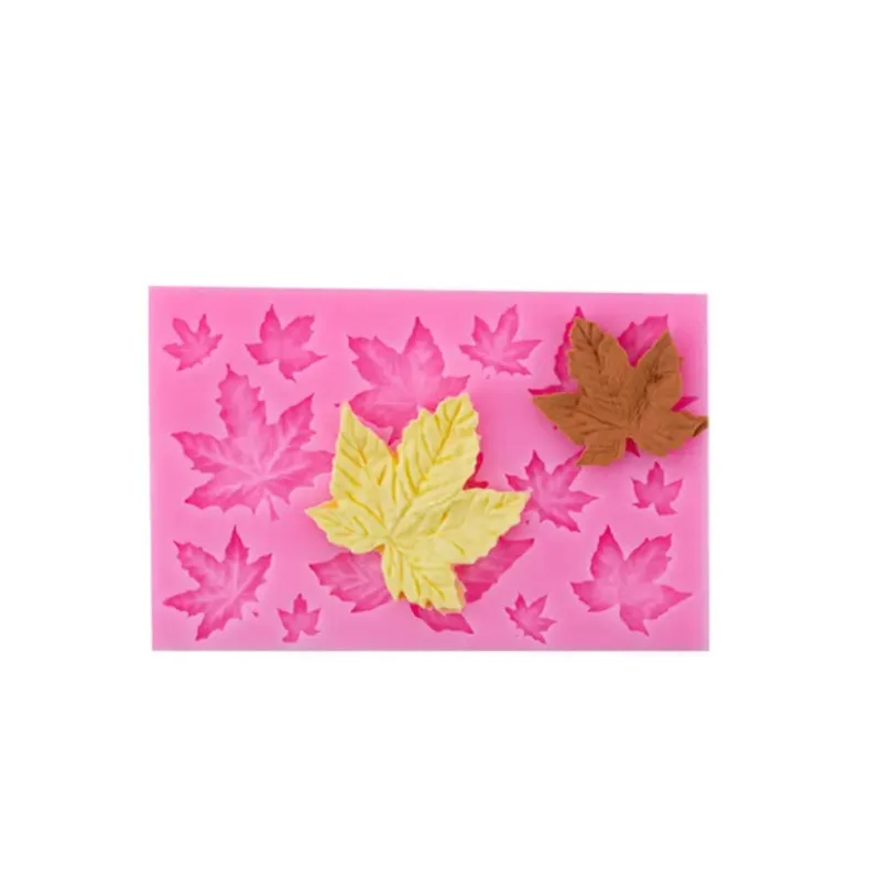 Maple Leaf Shape, Silicone Mold, Diy Sugar Candy Mold, The Leaves Turn Sugar Silicone Mold, Cake Decoration