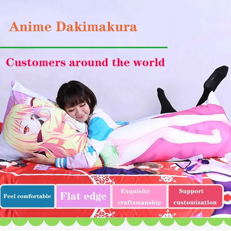 Princess Connect Kyaru Pillow Case Anime Dakimakura Waifu Otaku Hugging Body Natsume Kokoro Pillowcase Cosplay Customize Cover