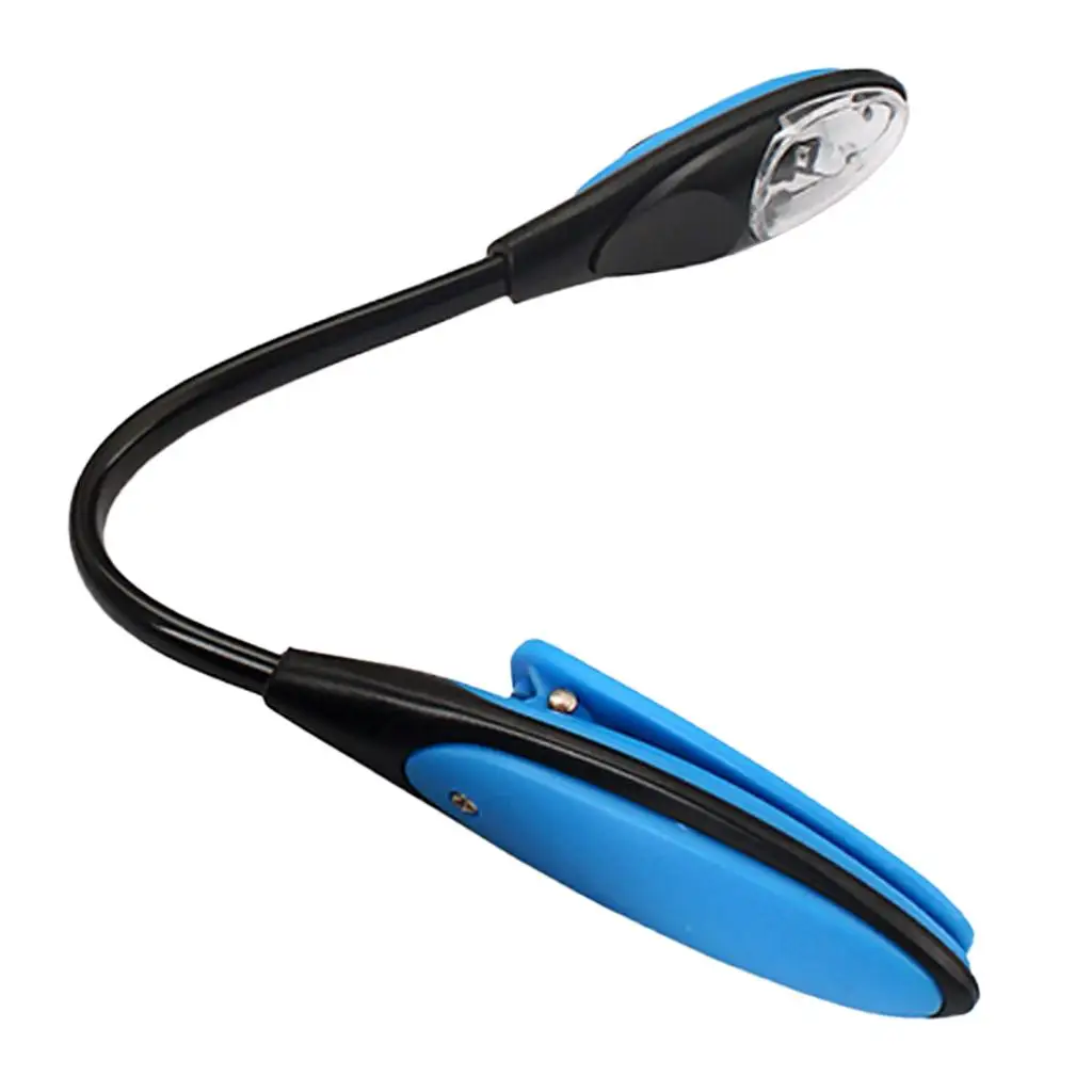Clip-on Book Light Lamp Adjustable USB LED Desk Lamp for Bedroom Table Music Stand