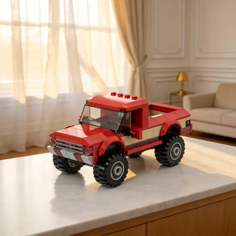 

Набор строительных блоков MOC: Модель городского автомобиля Chevrolet Square Body 1980-х годов, 129 деталей. Рождественский подарок, креативная игрушка для самостоятельной сборки, идея для творчества, детские игрушки.
