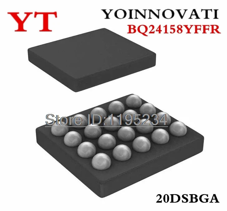 5pcs/lot BQ24158YFFR BQ24158 20-DSBGA BATT MGMT 1CELL LIION  IC Best quality