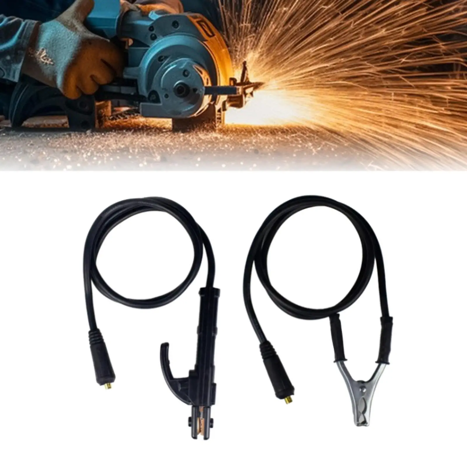 

2 Pieces Welding Electrode Holder Lead Welding Cable Connector 200A,