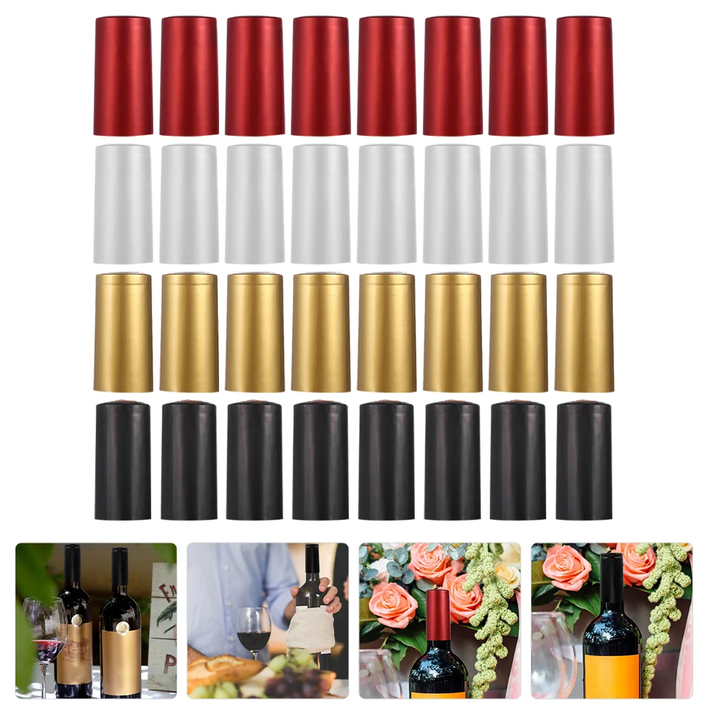 200 Pcs Bottle Shrink Film Cover Capsules Stopper Home Bottles Sleeves Bistro Accessories Seal