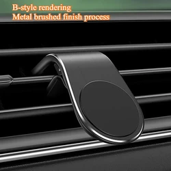 Magnetic Car Phone Holder Stand Air Vent Clip Car Mobile Mount Bracket Cellphone GPS Support in Car For iPhone Xiaomi Samsung LG