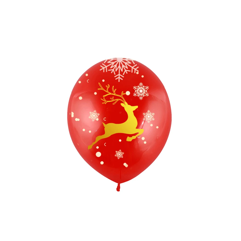 

50Pcs Christmas Balloons 12Inch Red and Green Latex Printed Party Decorations for Festive Indoor Outdoor Use Christmas Balloons
