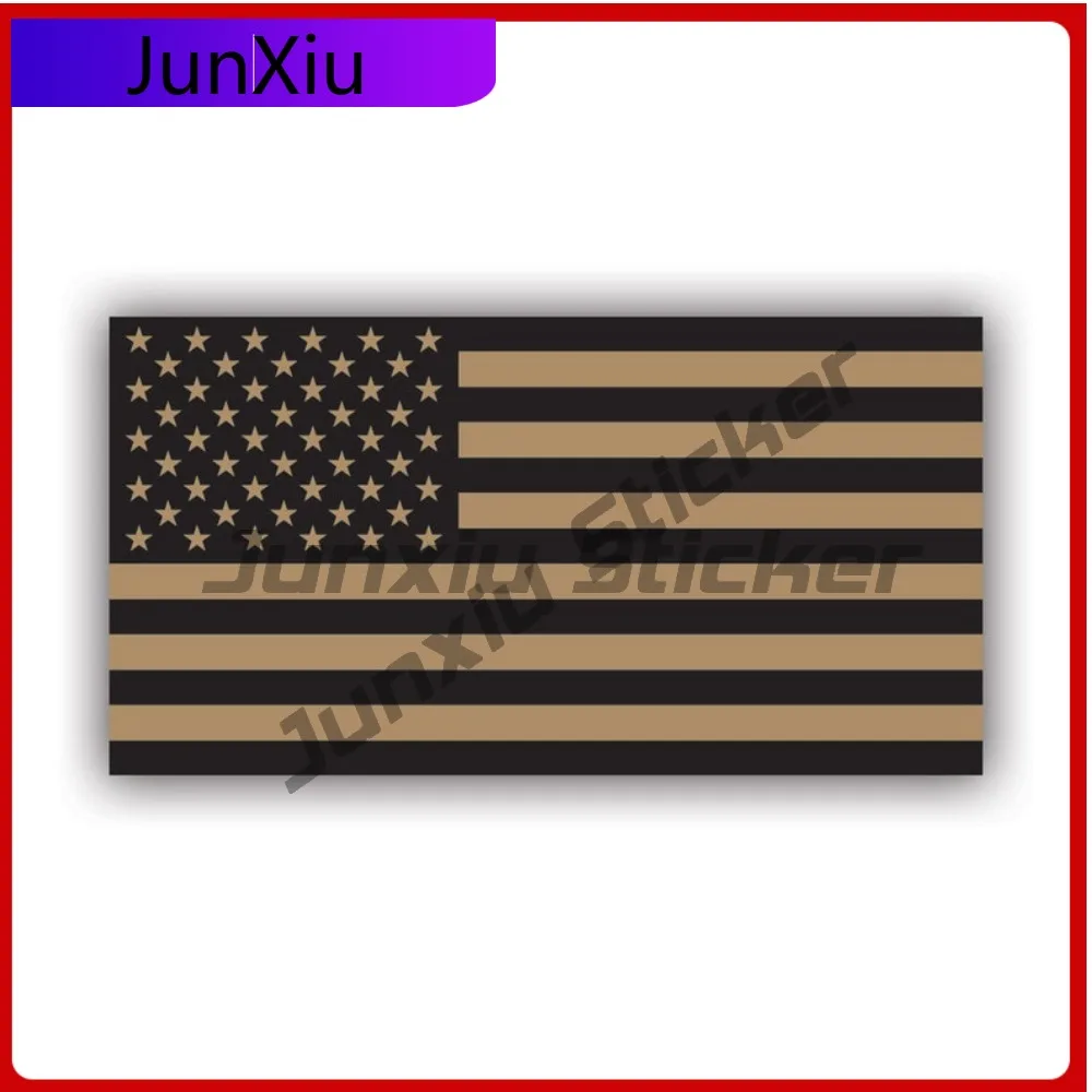 

Desert Tan American Flag Sticker Uv Protected Decalsstars And Stripes Usa America Camo Car Sticker Vinyl Decal Waterproof