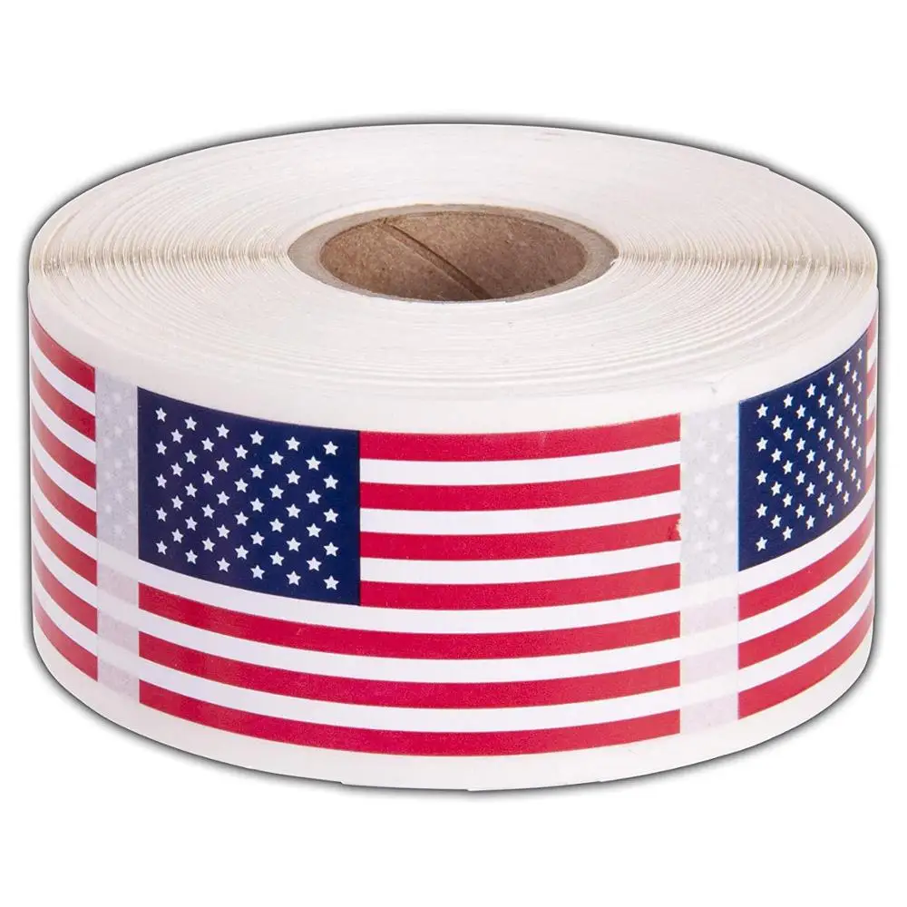 

250pcs USA Patriotic Sticker American Flag Stickers for notebooks cards and scrapbooking Office Stationery Sticker