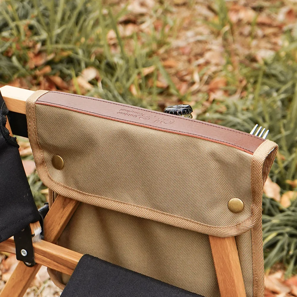 For CLS Camping Chair Armrest Organizer Bag Durable Oxford Fabric Storage Pouch Portable Outdoor Folding Seat Case