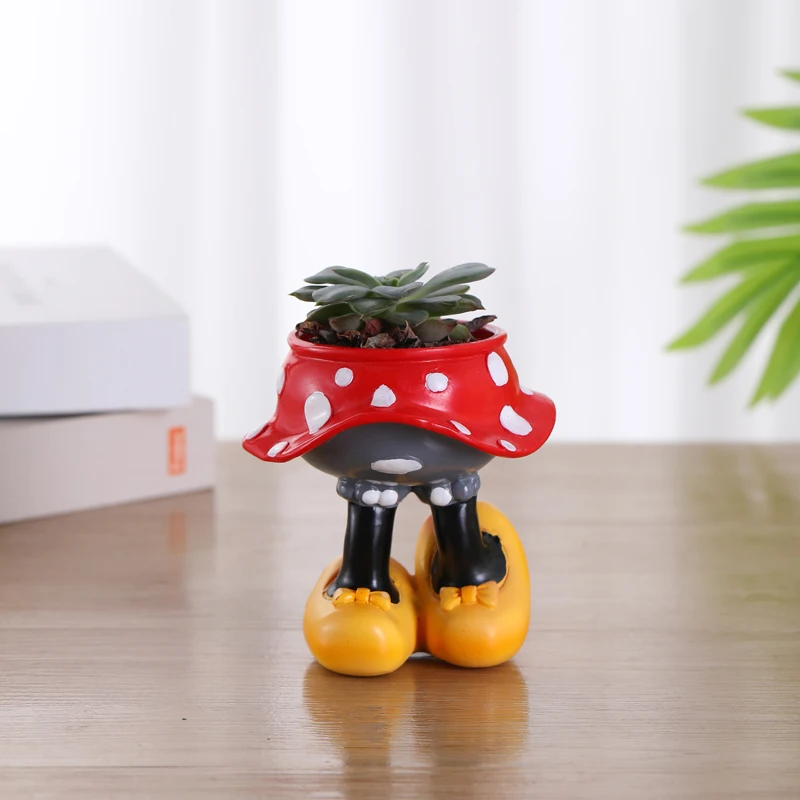 Home desk decoration Minnie multi-meat pot plant resin handicrafts decoration