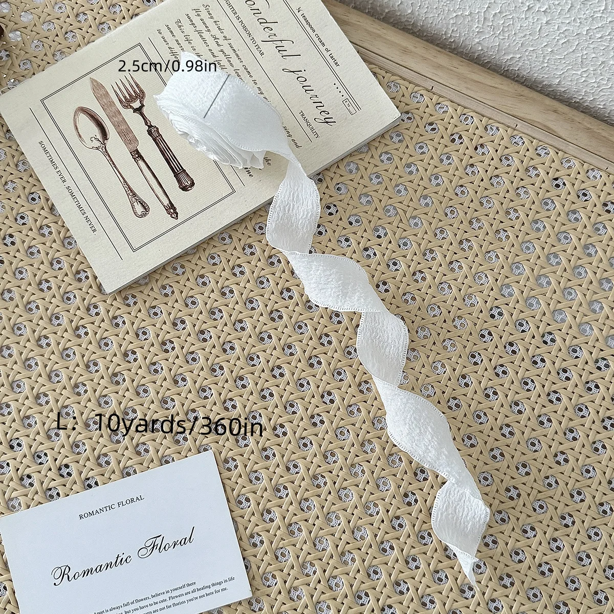 1pc fishtail Yarn Ribbons Wave Edge Pleated Chiffon Ribbon Gifts Packaging Material Wedding Birthday Party Flower DIY decor