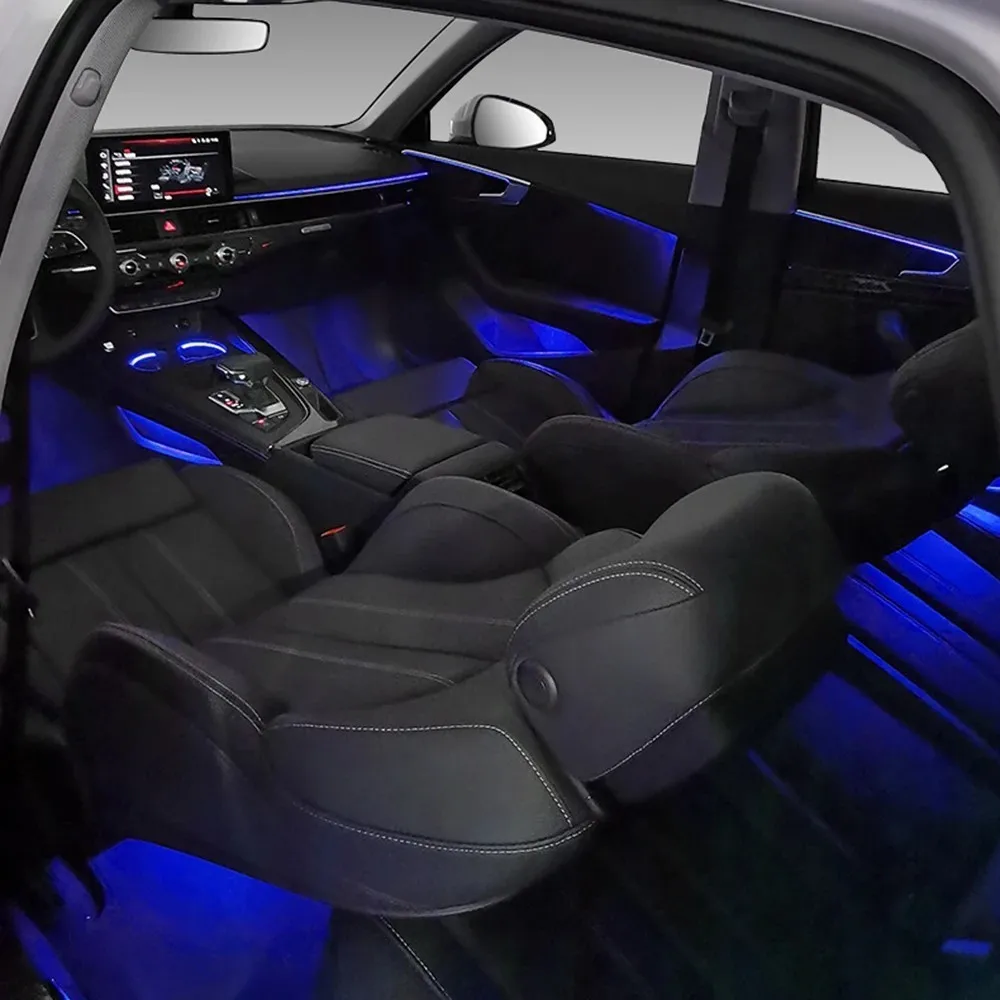 

Комплект окружающего освещения для Audi A4 A5 B9 2017-2024, комплект для модернизации внутреннего декоративного освещения консоли автомобиля