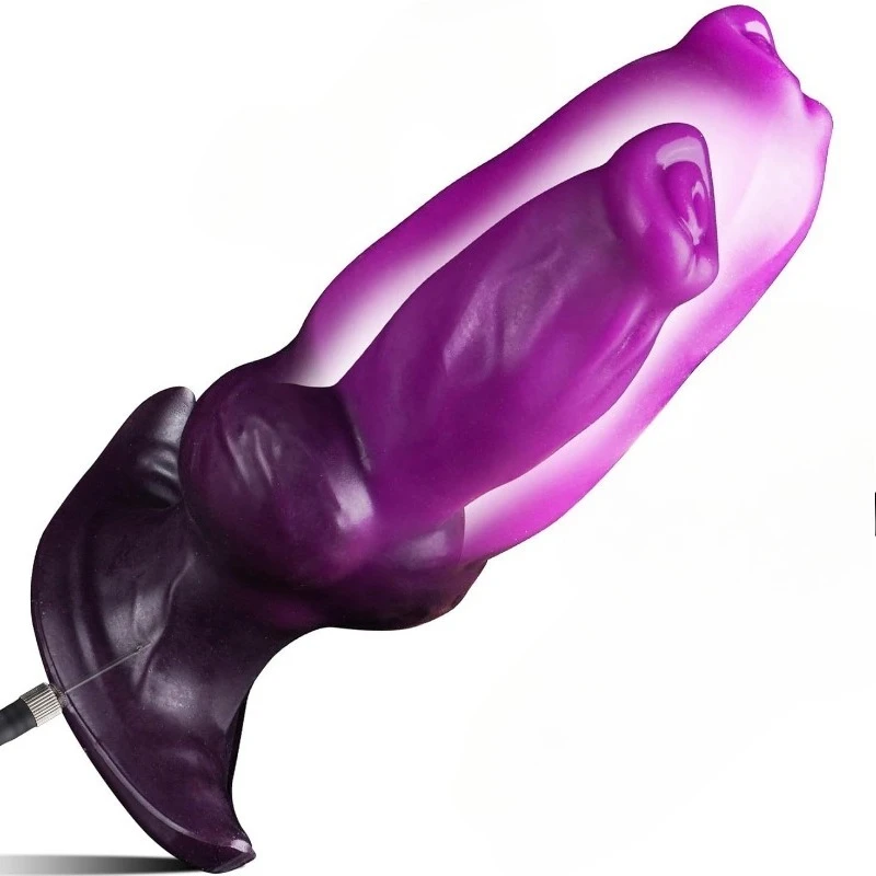 New Special Shape Inflatable Anal Massager, Ultra Soft Liquid Silicone for Outdoor Wearing