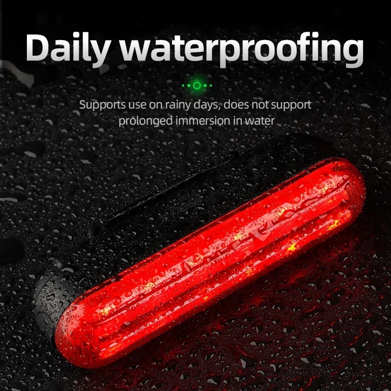 X-Tiger Bicycle Smart Tail Light Rechargeable LED Laser Cable Riding Tail Light with Brake Sensor Riding Accessories Bike Light