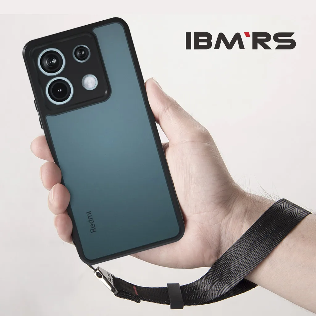 

ibmrs for Xiaomi redmi note 13 pro 5g /poco x6 case ,matte Clear transparent phone protective case(Comes with wrist strap)