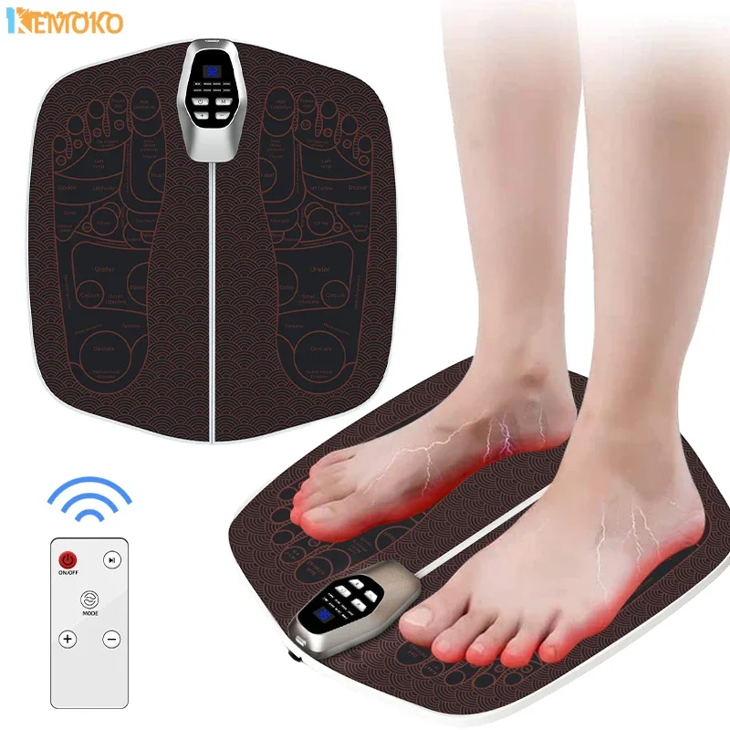 

Electric Foot Massager 8 Modes 32 Levels Pad EMS Electrical Muscle Stimulation Foot Massager Mat Health Care Foldable Massage