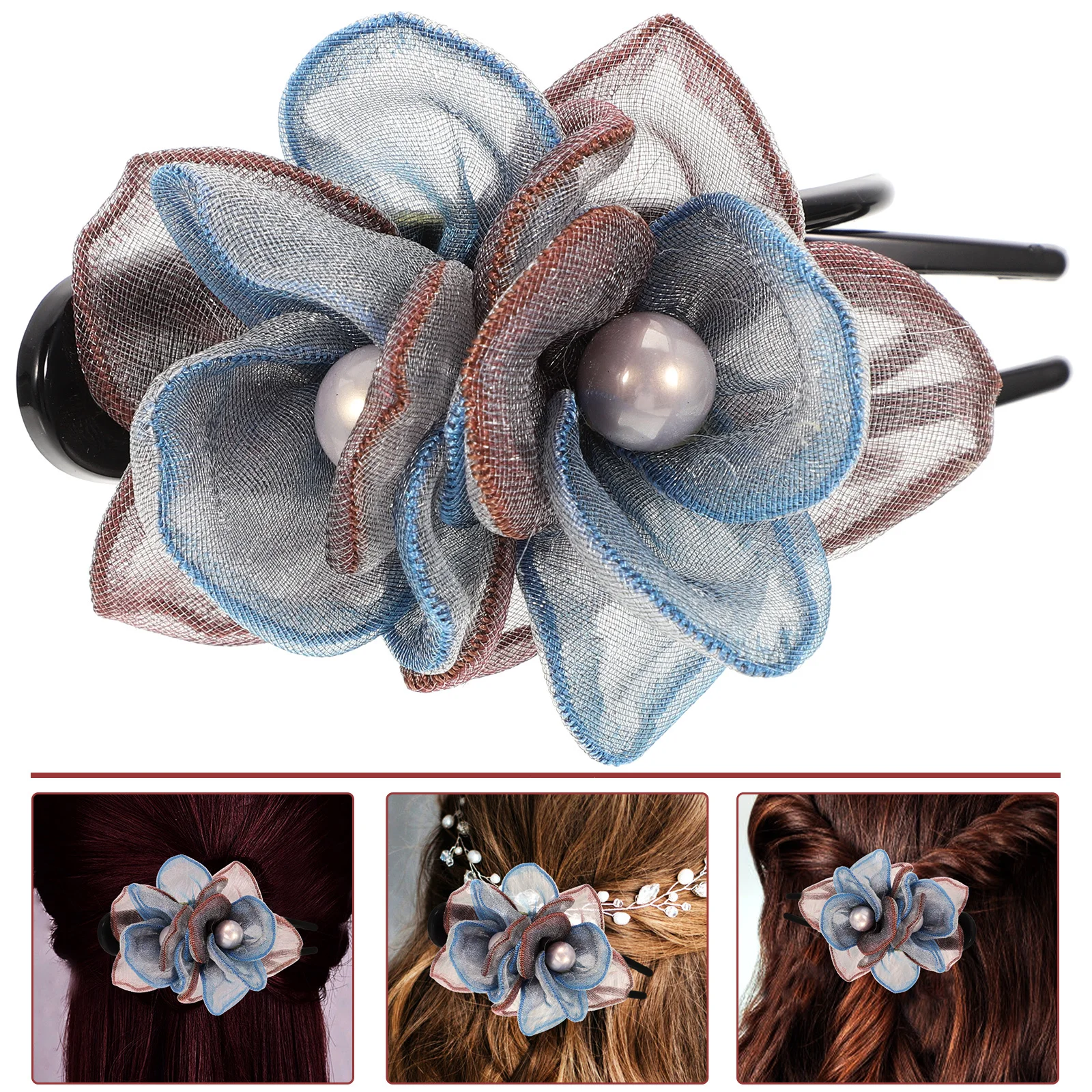 

Зажим для купюр, шелковый зажим с цветком для женщин, французские заколки, боковые зажимы для волос, толстые тонкие аксессуары для укладки волос