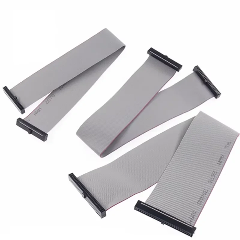 1pcs 1.27mm Pitch Fc-6p/8/10/14/16/20/26/30/40/50 Pin 30cm Jtag Isp Download Cable Gray Flat Ribbon Data For Dc3 Idc Box Header