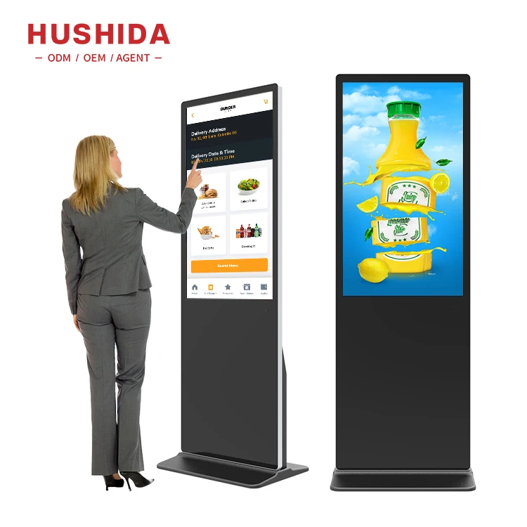 43 Inch Floor Stand Lcd Touchscreen Advertising Display Vertical Kiosk Touch Screen for Shopping Mall