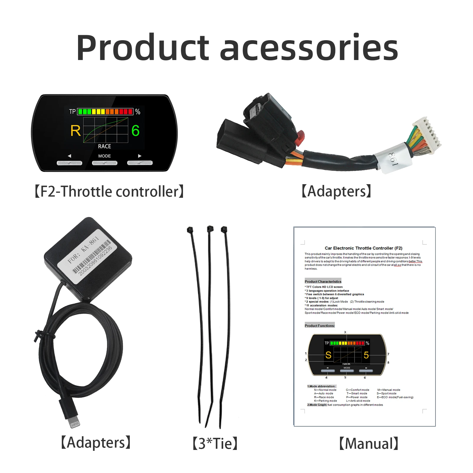Car Electronic Throttle Controller Accelerator Racing Accelerator Potent Booster For Toyota For Hilux SR SR5 VIGO Tuning Parts