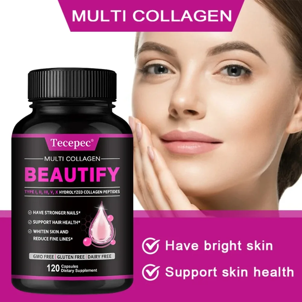 Collagen Complex Supplement - Supports Skin Care, Nails, Hair, Antioxidants and The Immune System